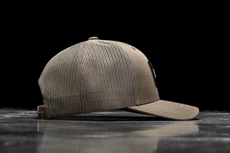 Men's Nobull Curved-Brim Trucker Hats Khaki | SG Y2591X